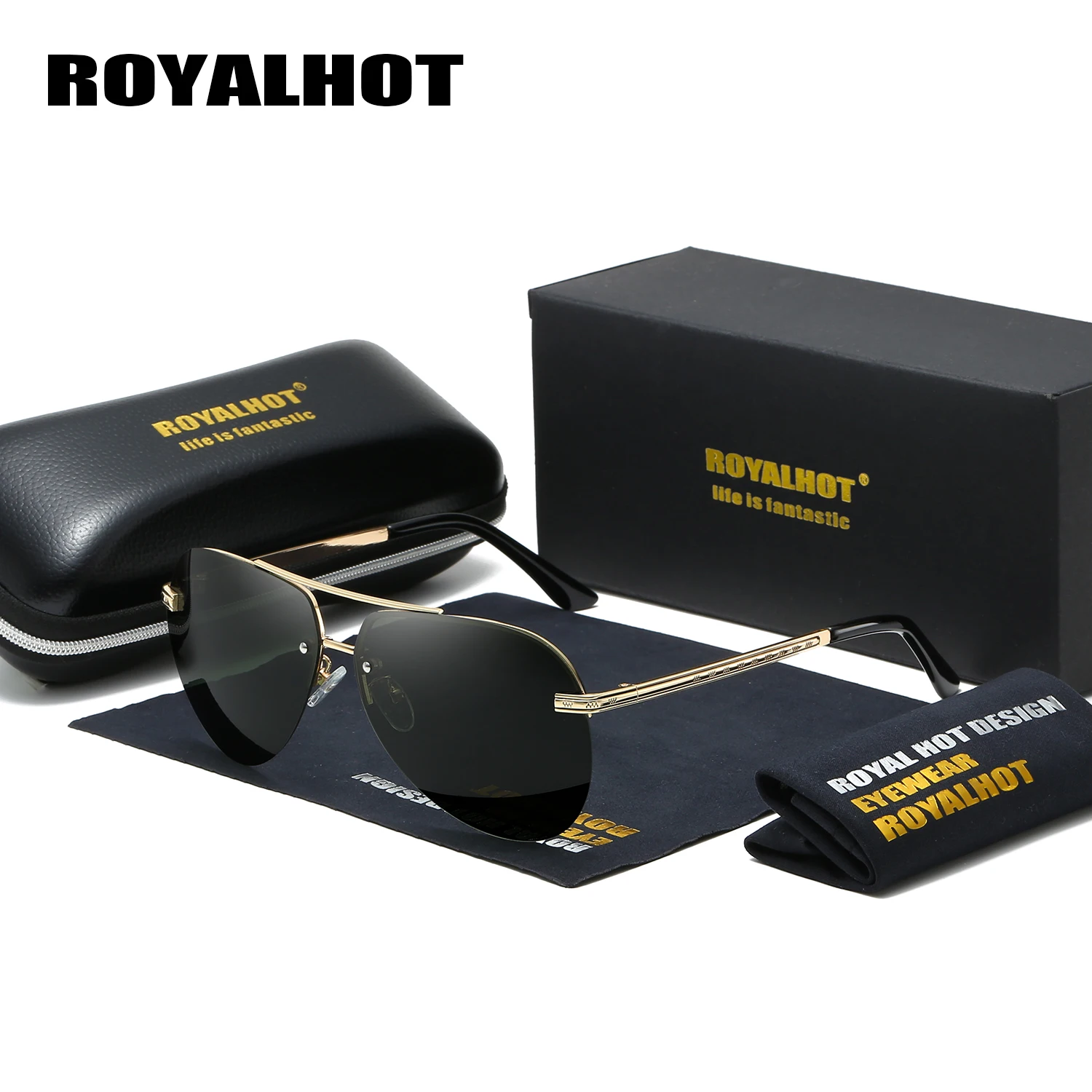 Очки солнцезащитные RoyalHot для мужчин и женщин поляризационные овальные солнечные