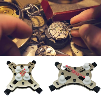 

Professional Durable Watch Movement Holder Remover Opener Back Case Dial Fixer Repair Pad Clamp Watchmaker Accessory Portable