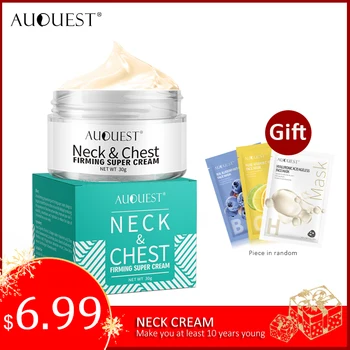 

AUQUEST Neck Cream Anti-wrinkle Anti-aging Whitening Skin Firming Cream Skin Repair Skin Care Smooth The Skin 30g Free Shipping