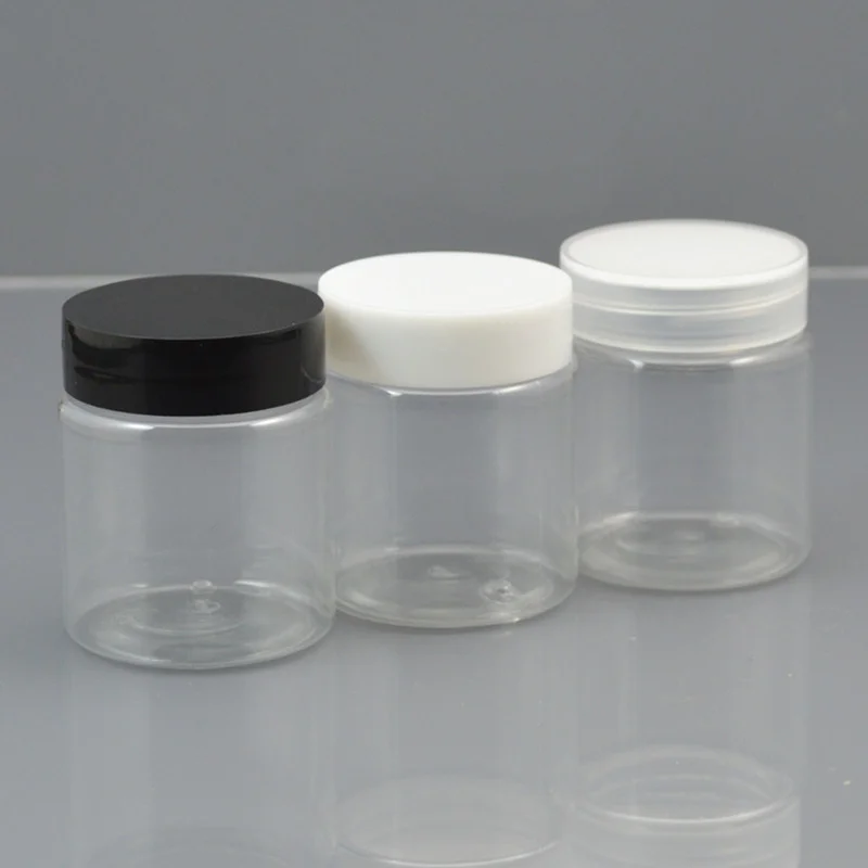 30pcs 50g Plastic Cosmetic Jar PET Serum Bottle Empty Clear Makeup Container Face Cream Sample Pot | Красота и здоровье