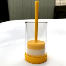 Портативный инструмент Пчеловодство с плунжером маркировочная клетка оборудование бутылки фермы желтый пластик бутылка королева пчела маркер коробка Полезная