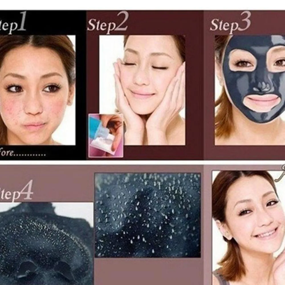 Charcoal Blackhead Removal Face Deep Cleansing Mud Black Acne Treatments Blackhead Facial Sets