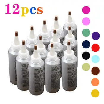 

12 Bottles Tulip Permanent One Step Tie Dye Set DIY Kits for Fabric Textile Craft Arts Clothes for Solo Projects Dyes Paint