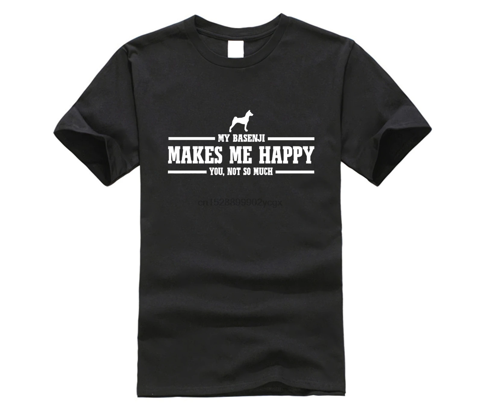 Новая летняя модная футболка унисекс с принтом Twilmh Hund Hunde My Basenji Make Me Happy Fun Wilsigns