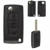 OkeyTech Flip Folding Car Key Shell Для Peugeot 206 407 307 607 Для Citroen C2 C3 C4 C5 C6 berlingo Remote key Case 2/3 Кнопки
