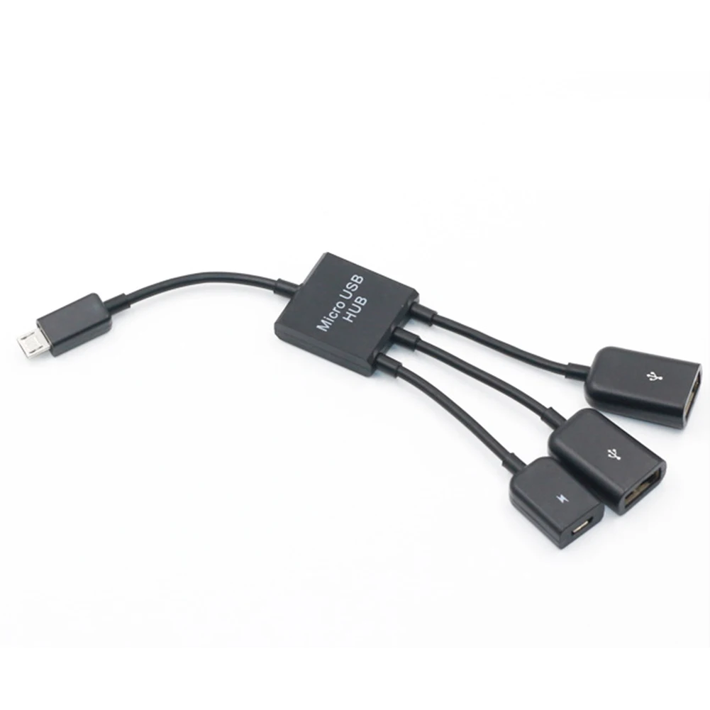Двойной концентратор для мобильного телефона usb кабели Разъемный адаптер OTG Micro