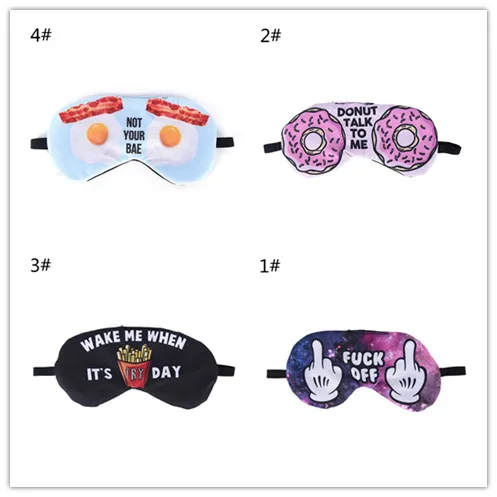 1pc Lovely 3D Printing Eye Masks Sleeping Mask Eye Care Shade Blindfold Cover Mask Sleeping Tools Hot Sale