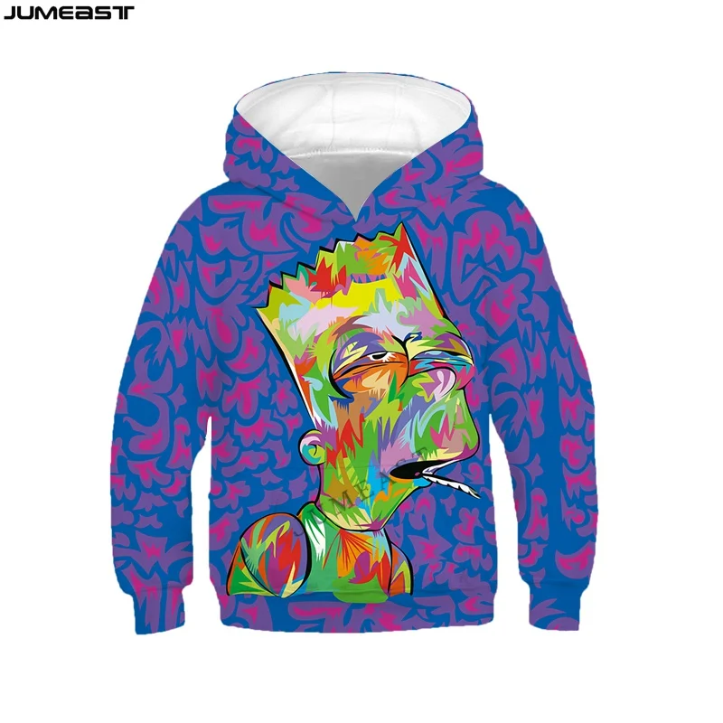 

Jumeast Brand Men Women 3D Children Sweatshirt Cartoon Anime Hippie Art Long Sleeve Kids Cap Hoody Sport Pullover Hoodies