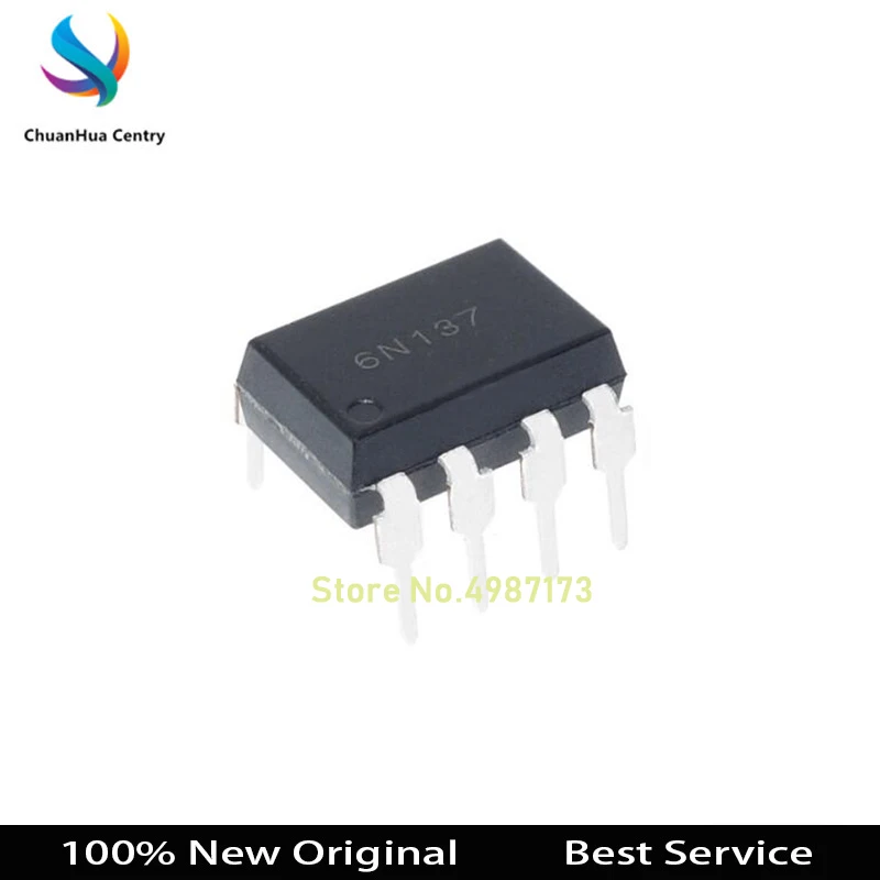 

10 pcs/lot 6N137 EL6N137 DIP8 100% New Original In Stock