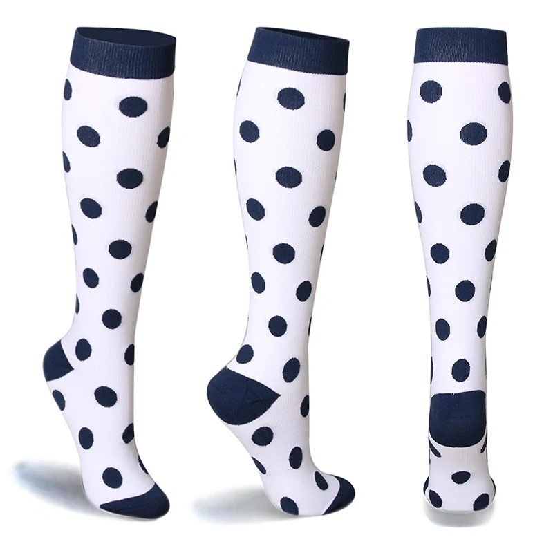CXZD многоцветные женские длинные облегающие высокие носки, компрессионные Стрейчевые носки, для улицы, вечерние, забавные, эластичные, для кормящих телят, женские носки