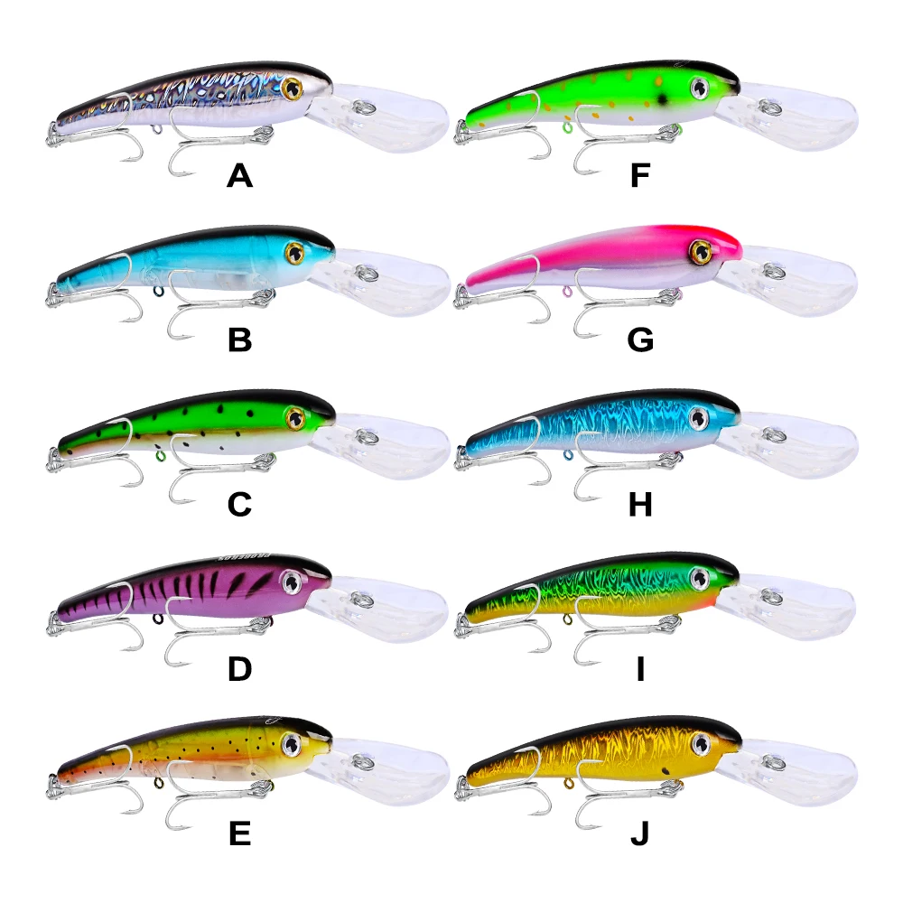 1PC Fishing Bait Exported to USA Fishing Tackle 41g/20cm Big Fishing Lure With 1/0# Hook Plastic Hard Bait 10 Color Optional