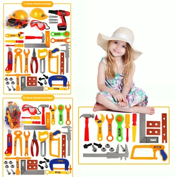

Kids Toolbox Kit Educational Toys Pretend Toy Play House Toy Simulation Repair Tools Toys Learning Engineering Puzzle Toys