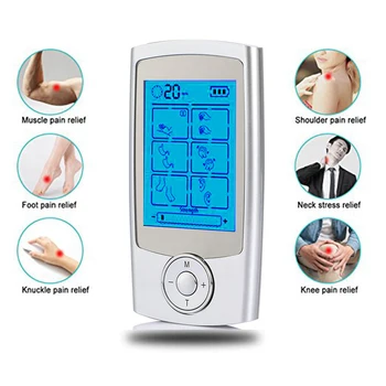 

6/8/12/16 Modes Tens Machine Unit 4 Electrode Pads for Pain Relief Pulse Massage EMS Muscle Stimulation Tens Electroestimulador