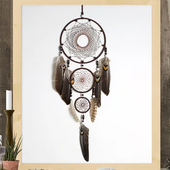 

Hanging Car ornament Decoration Feather Accessories Dreamcatcher Rearview