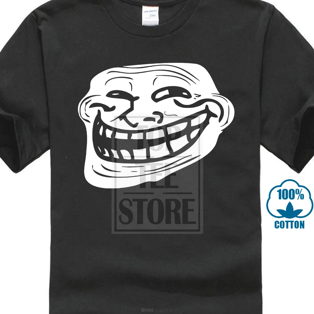 Проблема со смайликом? Meme Забавный слоган Rage Comics графическая Мужская футболка