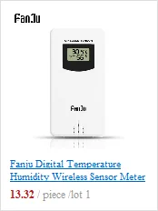 FanJu FJ3373 Метеостанция Цифровой термометр гигрометр беспроводной датчик погоды Температура Часы настенные настольные часы будильник