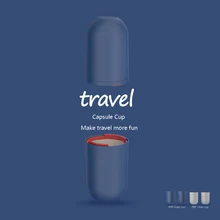 Фирменная креативная капсула дорожная чашка портативный футляр для хранения зубной щетки 360 мл чашка аксессуары для путешествий