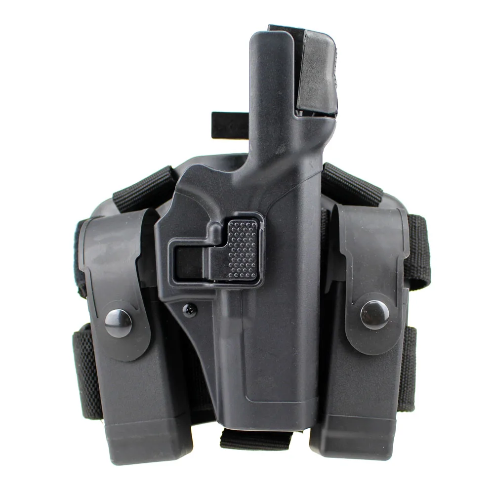 

Tactical Level 3 Duty Holster with Drop Leg Platform for Glock 17 19 22 23 31 Handguns Right Hand