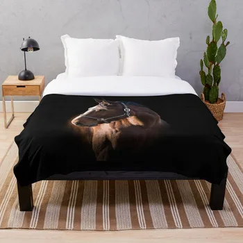 

The horse photomodel photo picture print Throw Blanket Soft Sherpa Blanket Bed Sheet Single Knee Blanket Office Nap Blanket