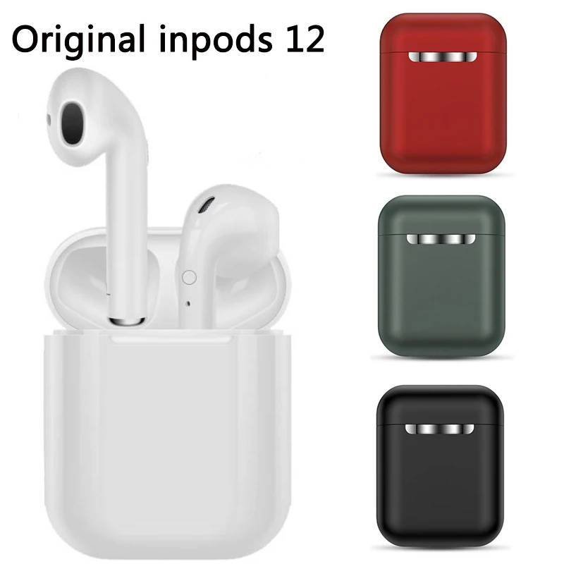 

Wireless Headset inPods 12 TWS Touch Key Bluetooth 5.0 Sport Earphone Stereo For iPhone Xiaomi Huawei Samsung Smart Phone
