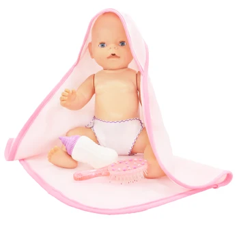 

Doll Clothes Born New Baby Fit 18 inch 43cm Doll Red and blue Nightgown accessories suit For Baby Birthday Gift
