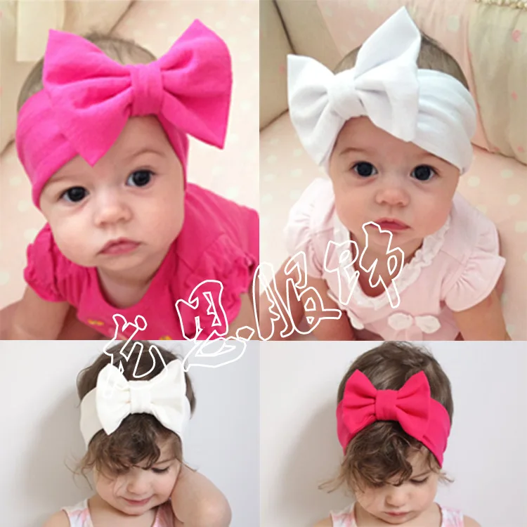 

2019 South Korea Hair Accessories Candy-Colored Hair Band Children Bow Europe And America Vintage Headband Hair Bands