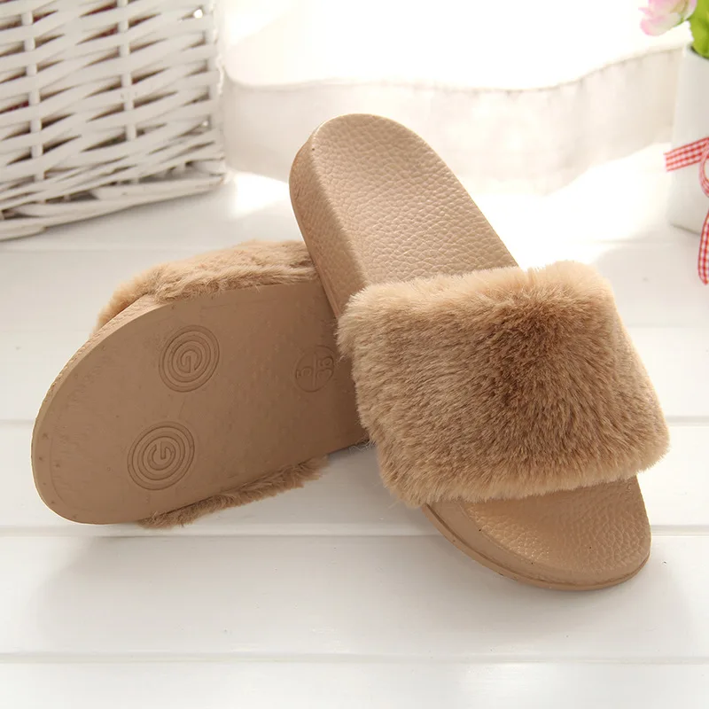 SWQZVT Autumn winter women slippers new comfortable outdoor indoor fur ladies slippers fashion platform sleepers shoes woman  (11)