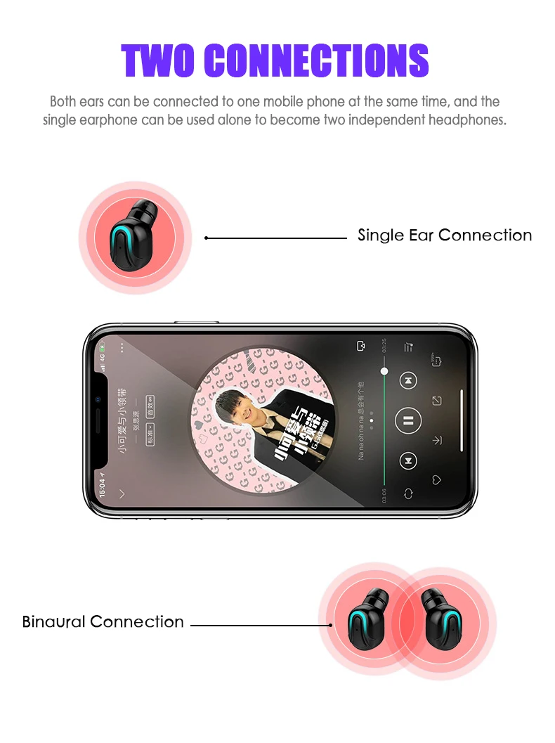 Беспроводные наушники Bluetooth V5.0 TWS беспроводные Bluetooth наушники светодиодный дисплей с 2000 мАч power Bank гарнитура с микрофоном