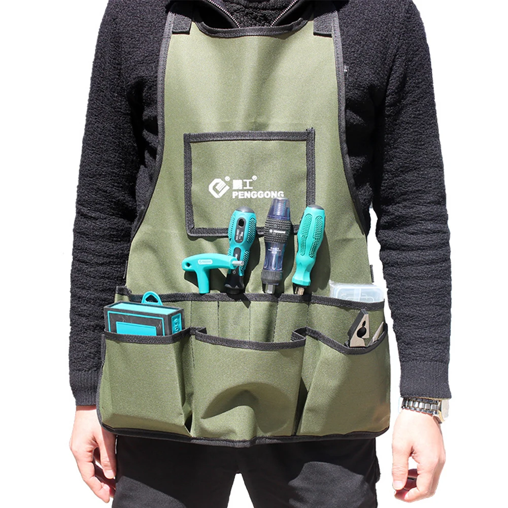 Прочная оксфордская ткань мульти-карманы электрик Фартук сумка для инструментов регулируемые носимые карманы для хранения водонепроницаемый мешочек набор инструментов