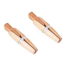 

2 Sets Double Ended Wooden Ring Clamp Jewelers Holder With Thick Leather Lined Jaws Wedge Ring Clamp Jewelry Making Hand Tools