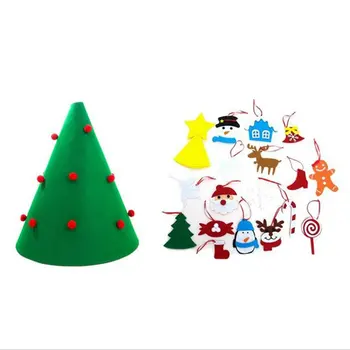 

Felt Christmas Tree for Kids- DIY Christmas Tree with 26 Pcs Ornaments - Wall Hanging Xmas Gifts Christmas Decorations