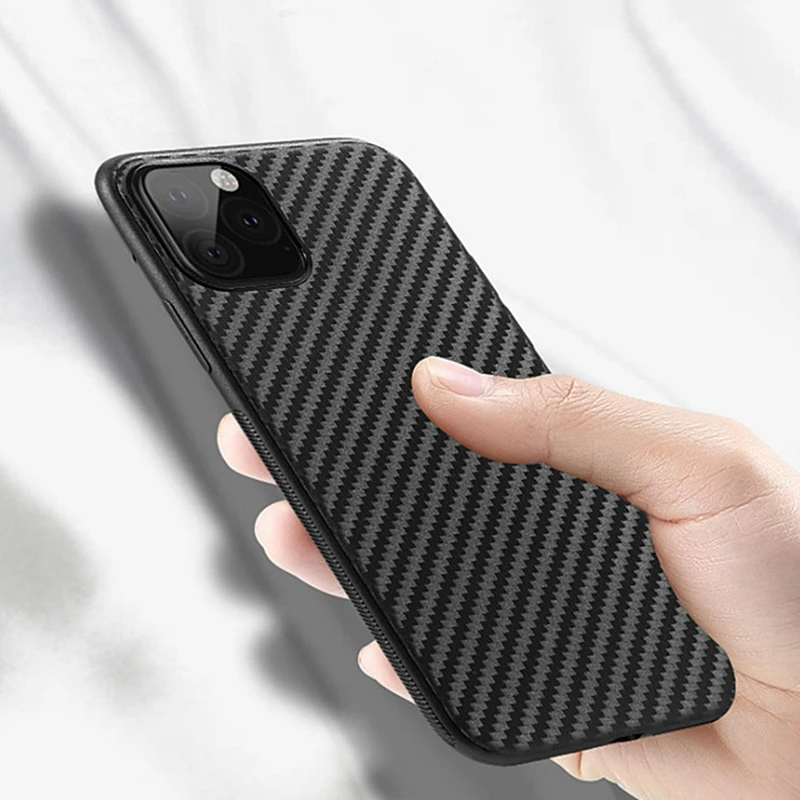 Чехол для iPhone 11 12 13 Pro Max XR XS X 8 7 6 6s Plus 5S 5 силиконовый чехол из углеродного волокна