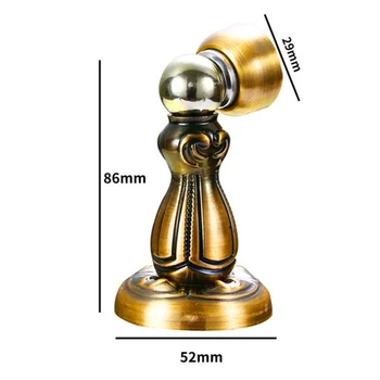 

Carved Delicate Doorstop Magnetic Door Stops Zinc Alloy Stopper Holder Catch Floor For Home Bedroom Toilet Doorstop