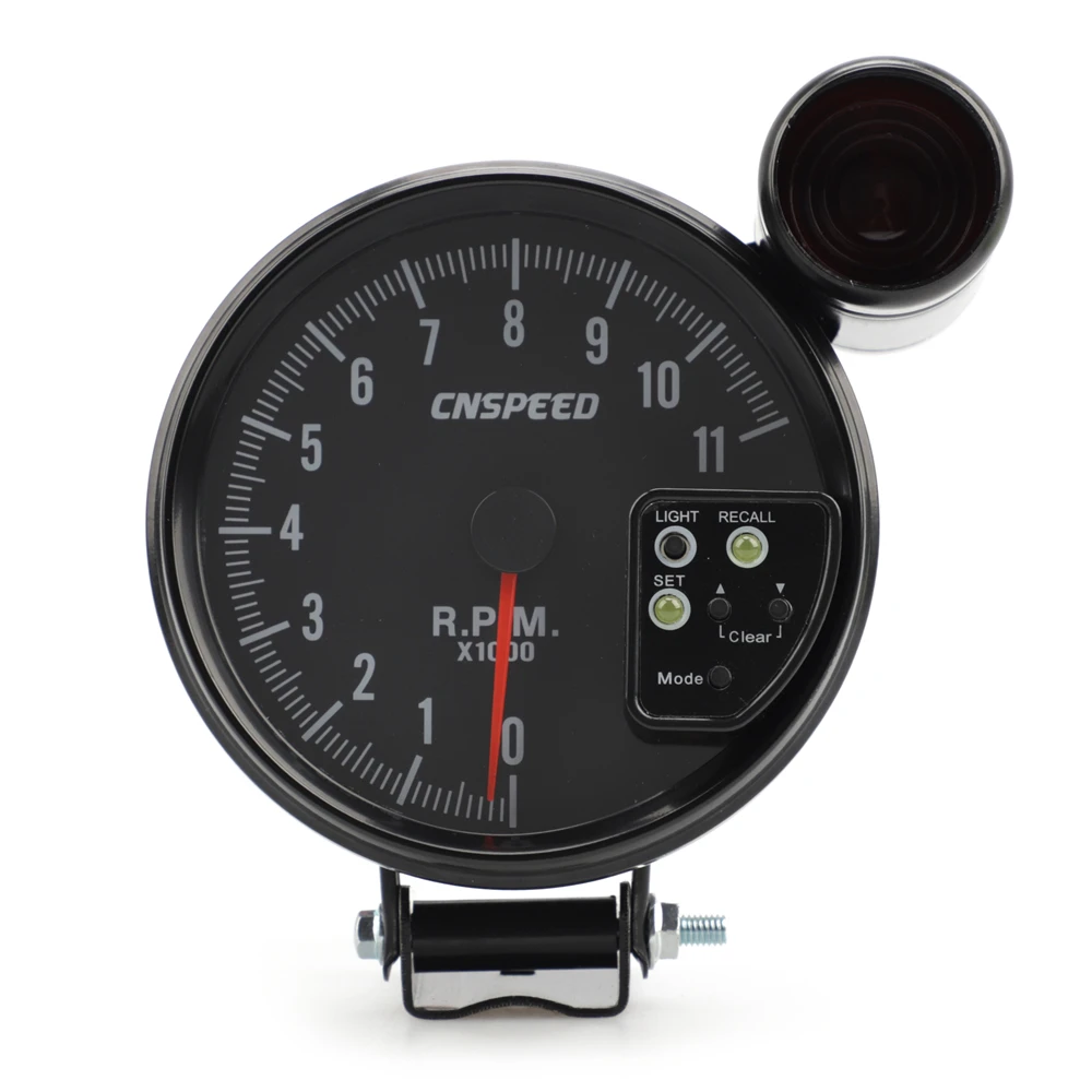 5 Inch RPM Meter Racing Car Gauge Auto Tachometer 11000k With Led Shift Light 7 Color Displaying For 4 6 8 Cylinder Vehicles
