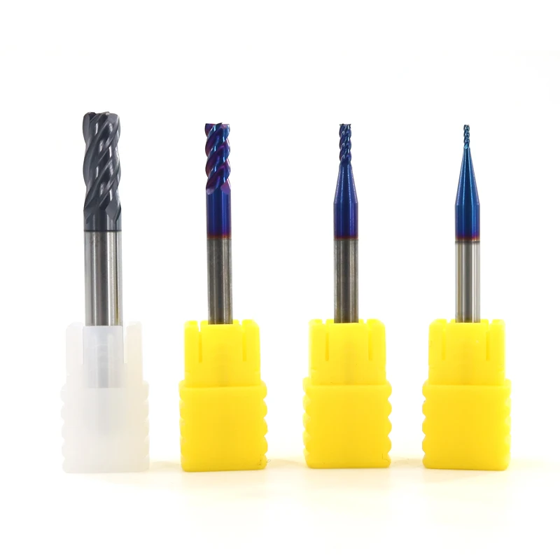 

5Pcs Milling Cutter 4 Flute 2mm HRC45 Tungsten Cobalt Alloy End/Face Mill For CNC Machine Tool Titanium TiCN Coating