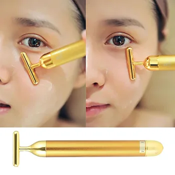 

Face Slimming Massage Tool Energy Beauty Bar Facial Beauty Roller Vibration Massager Stick Lift Skin Tightening Wrinkle Gold Bar