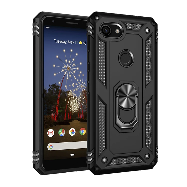 Бронированный чехол для телефона Google Pixel 3A XL автомобильное кольцо с подставкой 4