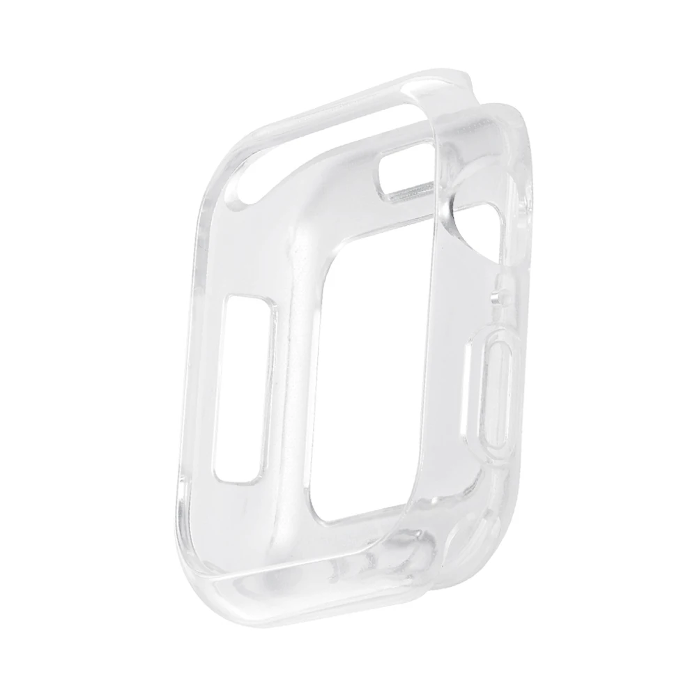 Clear Мягкий чехол из ТПУ для Apple Watch Series 5 4 3 2 крышка 40 мм 44 мм 38 мм 42 мм бампер для iWatch рамка аксессуары - Цвет: Clear