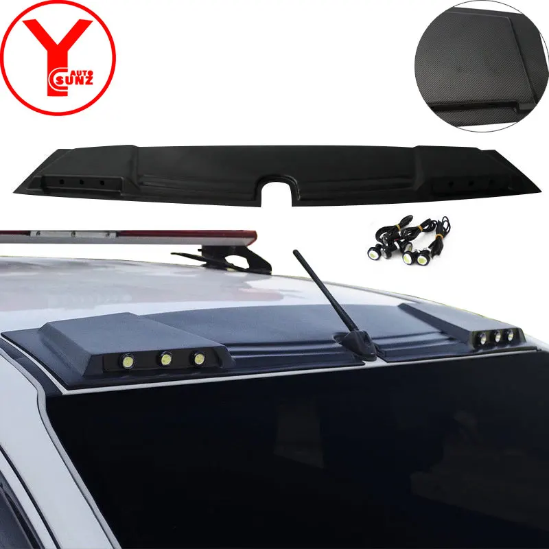 Карбоновый светодиодный спойлер для MITSUBISHI PAJERO SPORT triton L200 2016 2017 2018 ABS аксессуары
