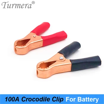 

Turmera Crocodile clips 100A Black and Red Crocodile Car Caravan Van Battery Test Lead Clips Best Promotion Alligator Clips