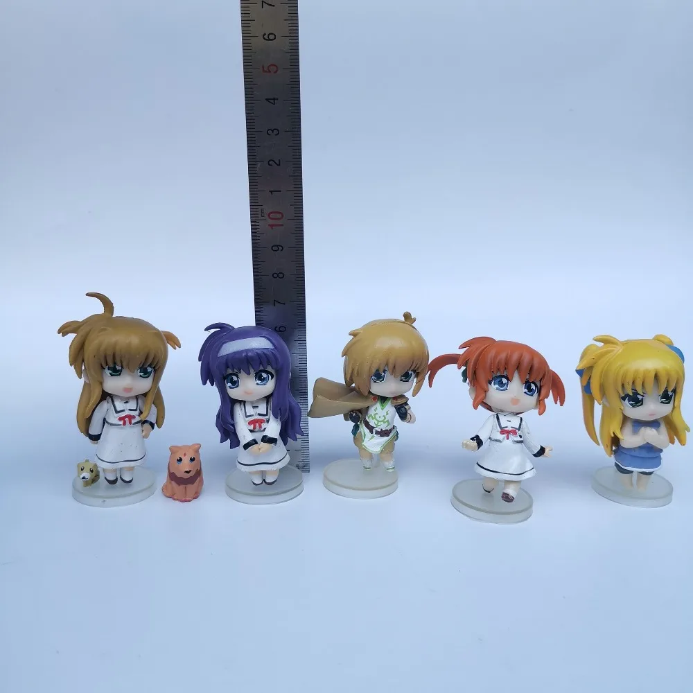 11 шт./1 комплект 6 см японского аниме GSC figma волшебная девушка лирическая Nanoha Экшн фигурки кукол детская коллекция кукла