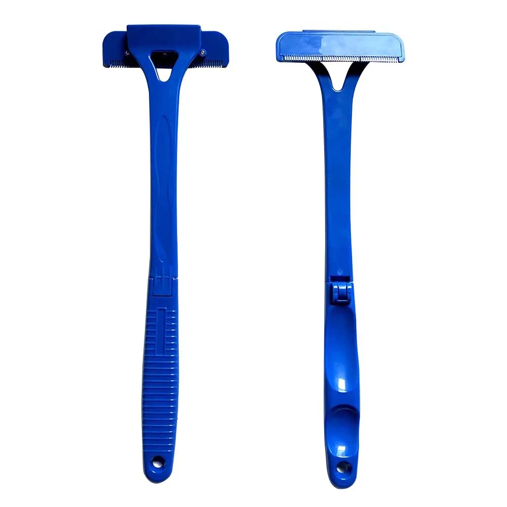 Back Hair Shaver Длинная ручка Мужская Безопасная бритва для волос, большое лезвие, триммер, Сменное ручное лезвие, триммер для удаления волос, инструмент для всего тела - Цвет: Back Hair Shaver