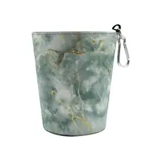 1 шт. автомобильный мусорный ящик с крюком, мраморный автомобильный мини мусорный контейнер, Круглый автомобильный ящик для хранения без крышки