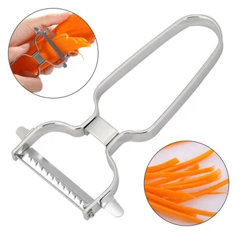 

Stainless Steel Multi-function Vegetable Peeler Paring Knife Cutter Peeler Potato Carrot Grater Slicer Kitchen Cooking Tool