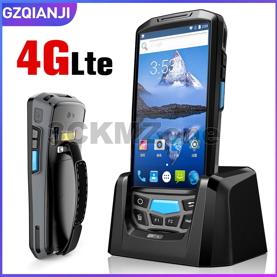  Android 7.0 Handheld Terminal PDA Wireless WIFI Bluetooth Barcode Scanner 1D 2D QR Bar code Reader 