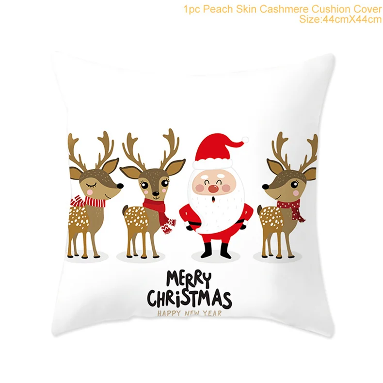 cushion cover 2 Коврик Санта Клаус, набор для ванной комнаты, рождественские украшения для дома, Navidad, рождественские вечерние принадлежности, подарки на год - Цвет: cushion cover 2