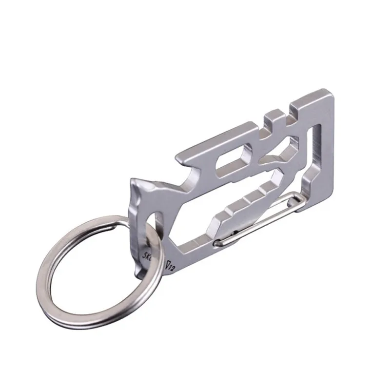 

EDC Titanium Keychain Beer Bottle Opener Small Metal Screw Driver Multifunctional Tool Pocket Survival Tool ZH65