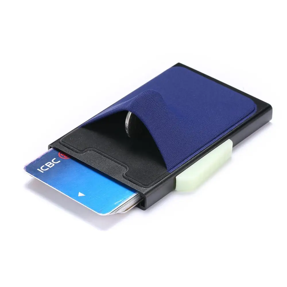 

Men Business Aluminum Cash ID Card Holder metal wallet business card holder credit card Men wallet Credit Card Coin Purse