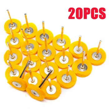 

25mm T Type Polishing Wheels For Rotary Buffing Tool Cotton Cloth Brush 20pcs