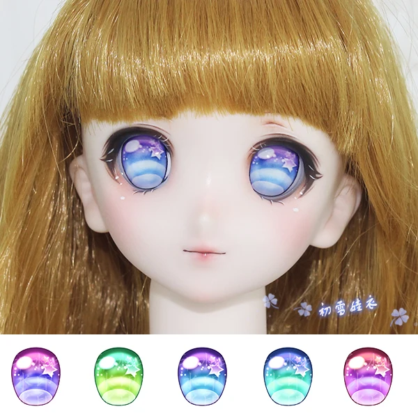 

Estartek 1/6 1/4 1/3 Acrylic Pudding Anime Eyes for BJD SD DD Doll Action Figure DIY 16 20 22 24mm
